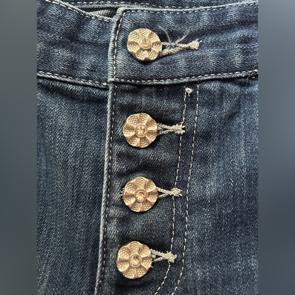 INC 4 Button Embellished Bootcut Jeans - Size 10’ - Picture 3 of 6